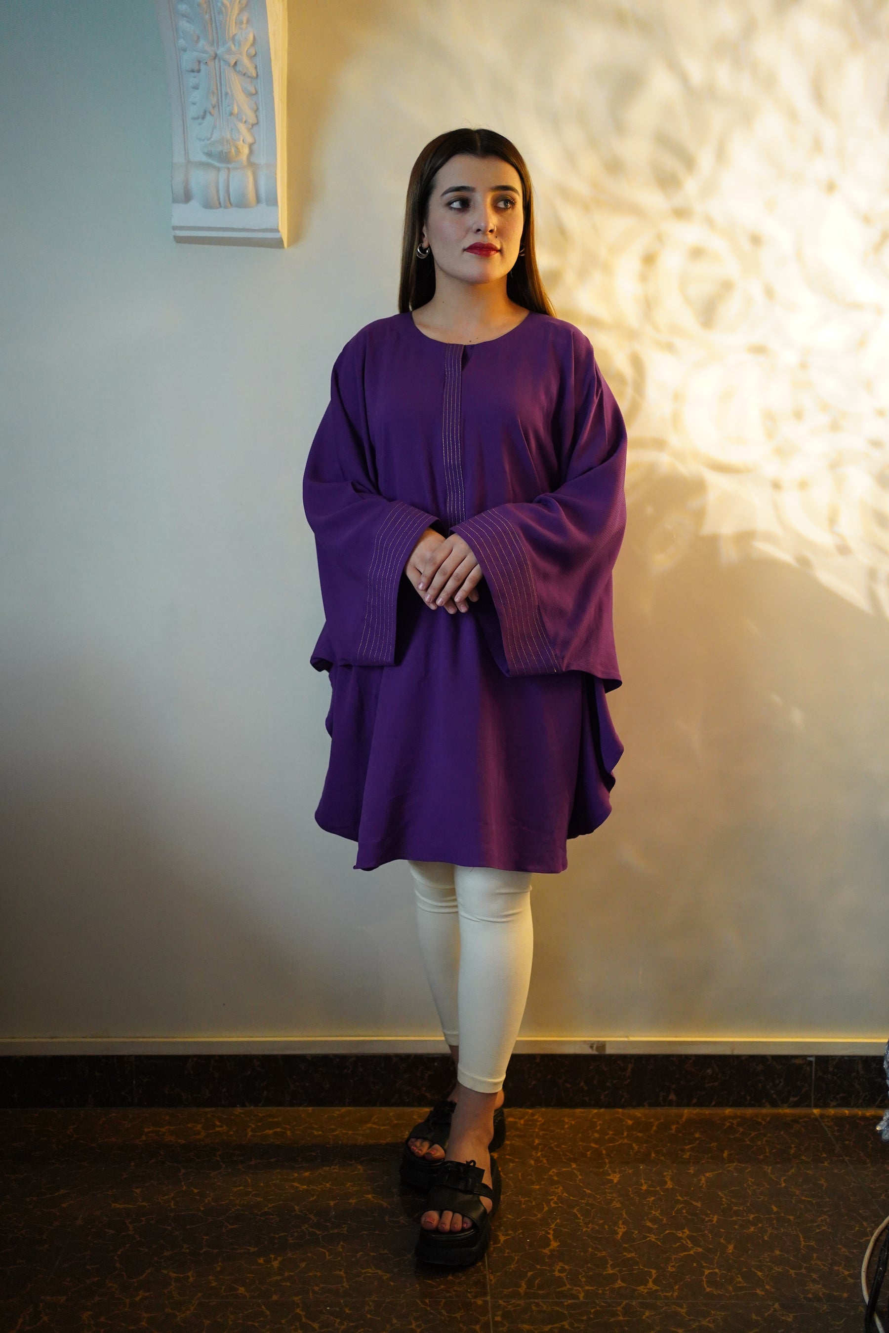Purple free size Kaftaan