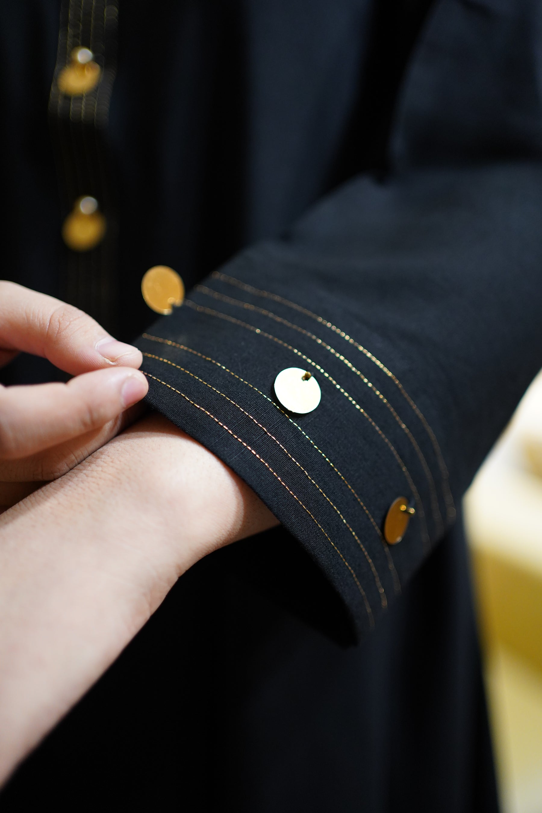 Black A-Line Kaftaan