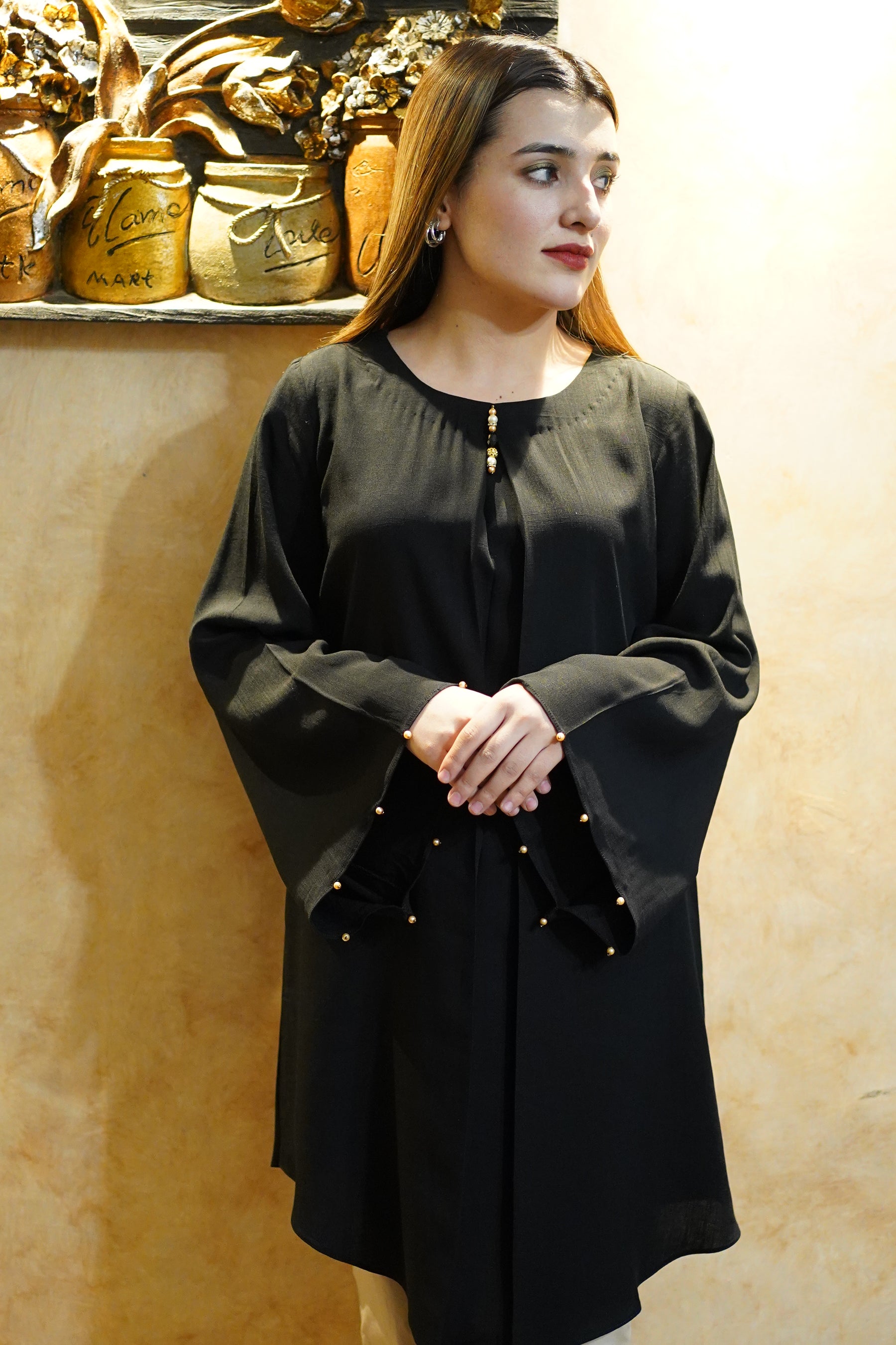 Black Box Pleat Top