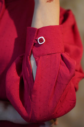 Red Front Open Co-Ord Set
